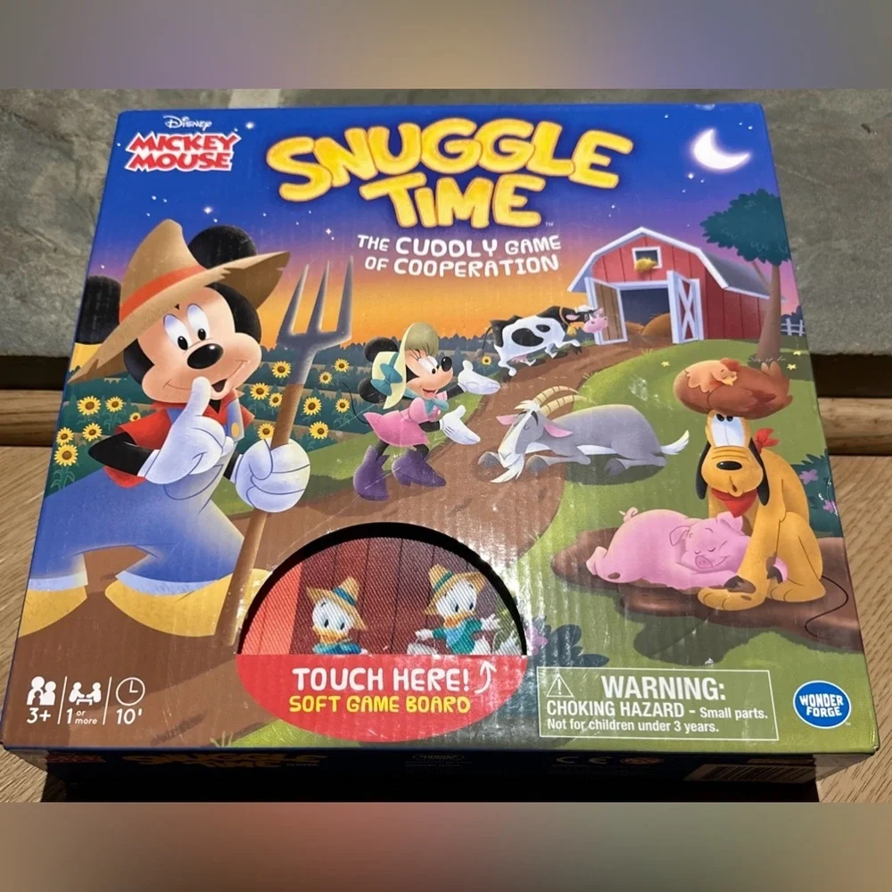 NEW Disney Mickey Mouse Snuggle Time The Cuddly Game of Cooperation Soft Board